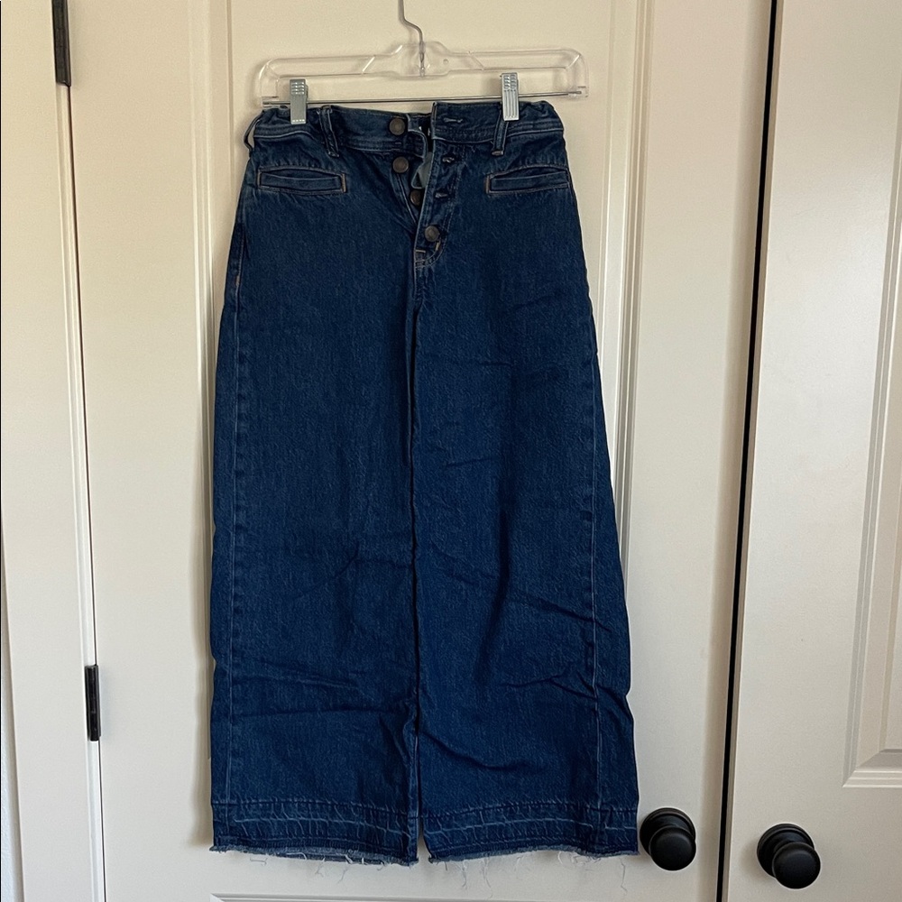 GAP Dark Blue Flare Ankle Jeans